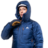 Mountain Equipment Kryos Women's Jacket Outdoor Action Admiral Blue- Super Alpine HC Hood
