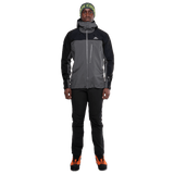 Mountain Equipment Lhotse Men's Jacket Outdoor Action Anvil Grey/Black- Front Fit on Model