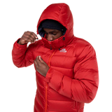 Mountain Equipment Lightline Men's Jacket Outdoor Action Chili Red- Hood