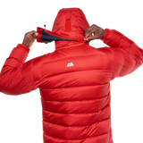 Mountain Equipment Lightline Men's Jacket Outdoor Action Chili Red- Zip-off Mountain Insulated Hood