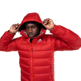 Mountain Equipment Lightline Men's Jacket Outdoor Action Chili Red - Hood