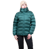 Mountain Equipment Lightline Women's Jacket Outdoor Action Deep Teal- Front Fit