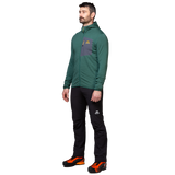 Mountain Equipment Lumiko Hooded Men's Jacket Outdoor Action Fern/Ombre- Full Length Angle