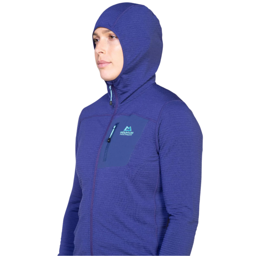 Mountain Equipment Lumiko Hooded Women's Jacket Outdoor Action Amethyst/Medieval- Hood