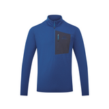 Mountain Equipment Lumiko Men's Zip T Outdoor Action Admiral/Cosmos- Front