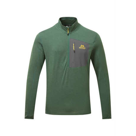 Mountain Equipment Lumiko Men's Zip T Outdoor Action Fern/Ombre- Front