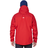 Mountain Equipment Makalu GORE-TEX Men's Jacket Imperial Red/Crimson- Back Fit on Model