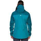 Mountain Equipment Makalu GORE-TEX Women's Jacket Outdoor Action Spruce/Deep Teal- Back Fit