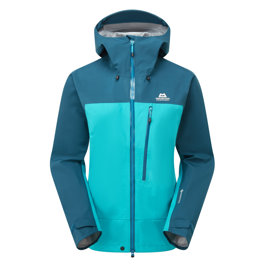Mountain Equipment Makalu GORE-TEX Women's Jacket Outdoor Action Topaz/Majolica Blue- Front