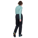 Mountain Equipment Makalu GORE-TEX Women's  Pant Outdoor Action Black- Back Fit on Model