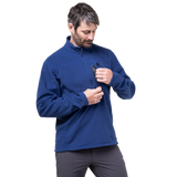 Mountain Equipment Micro Men's Zip T Outdoor Action Admiral Blue- Chest Pocket