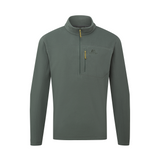 Mountain Equipment Micro Men's Zip T Outdoor Action Slate Green- Front