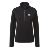 Mountain Equipment Micro Women's Zip-T Fleece Outdoor Action Black- Front