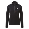 Mountain Equipment Micro Women's Zip-T Fleece Outdoor Action Black- Front