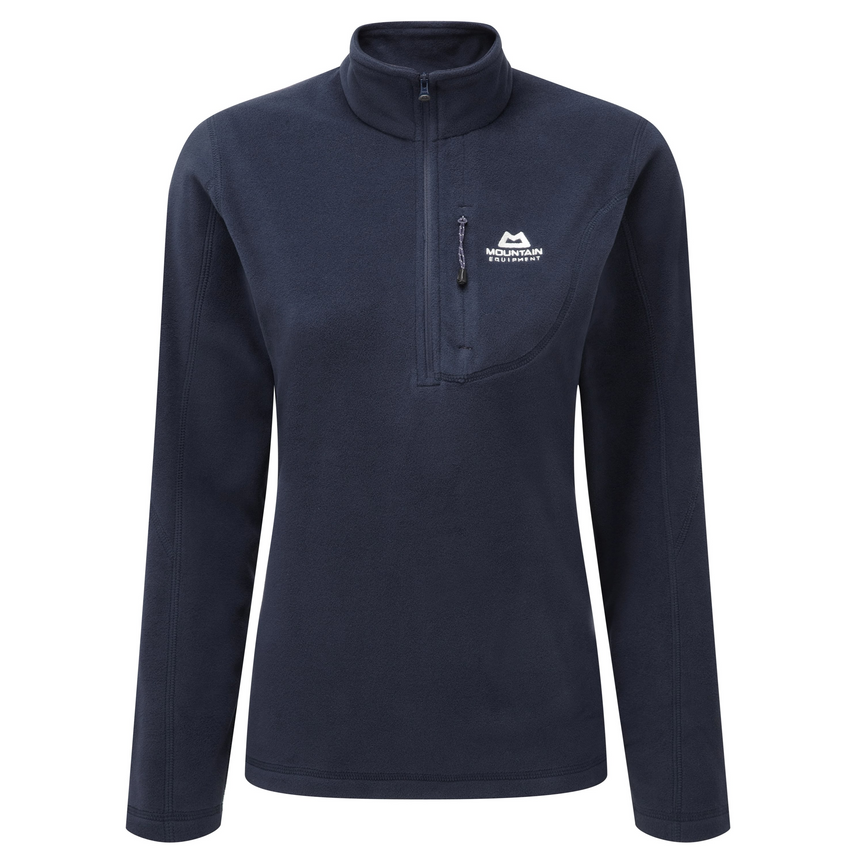 Mountain Equipment Micro Women's Zip-T Fleece Outdoor Action Cosmos- Front