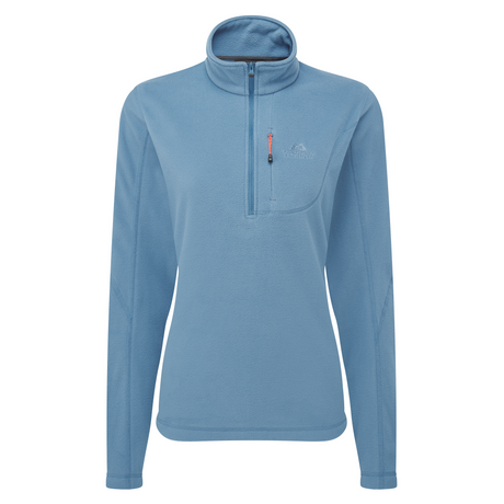 Mountain Equipment Micro Women's Zip-T Fleece Outdoor Action Stellar Blue- Front