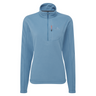 Mountain Equipment Micro Women's Zip-T Fleece Outdoor Action Stellar Blue- Front