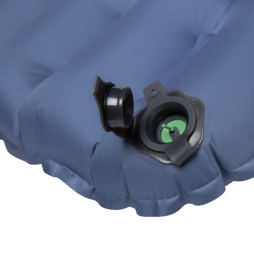 Mountain Equipment Mirrostat 7.0 Mat Outdoor Action Bluefin- 2-way Self-sealing Gas Mask valve