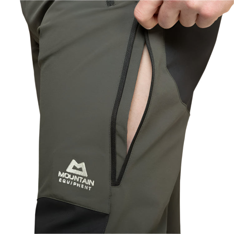 Mountain Equipment Mission Men's Pant Outdoor Action Graphite/Black- Thigh Pocket (Open) 