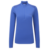 Mountain Equipment Nava LS Women's Zip T Outdoor Action Vivid/Clematis - Front