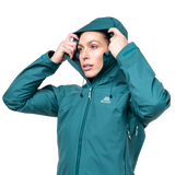 Mountain Equipment Odyssey Women's Jacket Outdoor Action Deep Teal- Hood