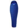 Mountain Equipment Olympus 300 Sleeping Bag Outdoor Action Admiral Blue- full length