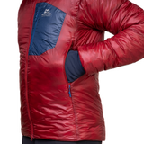 Mountain Equipment Oreus Hooded Men's Jacket Outdoor Action Merlot/Admiral Blue- Handwarmer Pocket