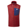 Mountain Equipment Oreus Men's Vest Outdoor Action Merlot/Admiral Blue- Front