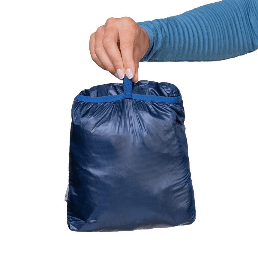 Mountain Equipment Oreus Women's Vest Outdoor Action Merlot/Admiral Blue - Packed