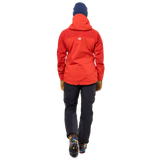 Mountain Equipment Orion Women's Jacket Outdoor Action Chili/Crimson- Back Fit on Model