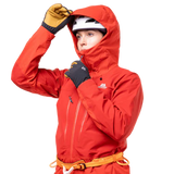 Mountain Equipment Orion Women's Jacket Outdoor Action Chili/Crimson- Hood