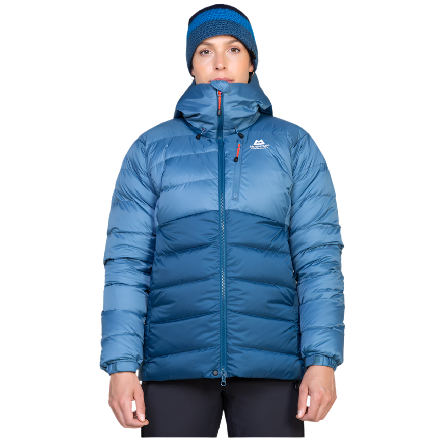 Mountain Equipment Paiyu Women's Jacket Outdoor Action Majolica/Stellar- Front Fit on Model