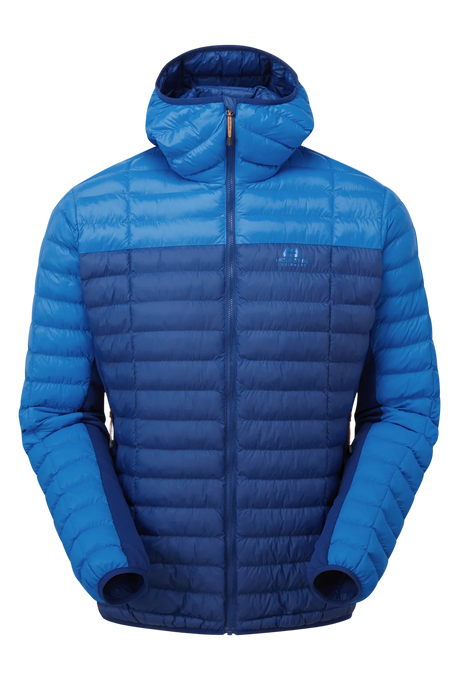 Mountain Equipment Particle Hooded Men's Jacket Outdoor Action Admiral/Atlantic- front