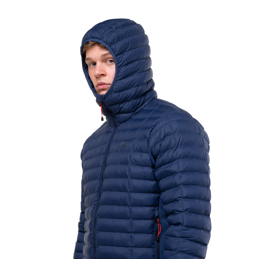 Mountain Equipment Particle Hooded Men's Jacket Outdoor Action Cosmos- Hood Up