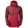 Mountain Equipment Particle Hooded Women's Jacket Outdoor Action Capsicum/TibetanRed- Front