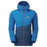 Mountain Equipment Particle Hooded Women's Jacket Outdoor Action Majolica/Mykonos- Front