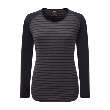 Mountain Equipment Redline LS Women's Tee Outdoor Action Cosmos Stripe/Cosmos- Front