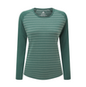 Mountain Equipment Redline LS Women's Tee Outdoor Action Fern Stripe/Fern- Front