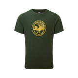Mountain Equipment Roundel Men's Tee Outdoor Action Conifer- Front