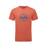 Mountain Equipment Roundel Men's Tee Outdoor Action Etruscan Red- Front