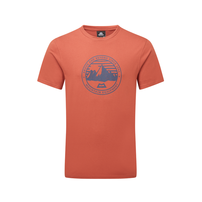 Mountain Equipment Roundel Men's Tee Outdoor Action Etruscan Red- Front