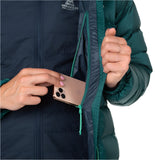 Mountain Equipment Senja Women's Jacket Outdoor Action Deep Teal- Inner Pocket