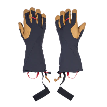 Mountain Equipment Serac Gauntlet Outdoor Action Black/Tan- Back