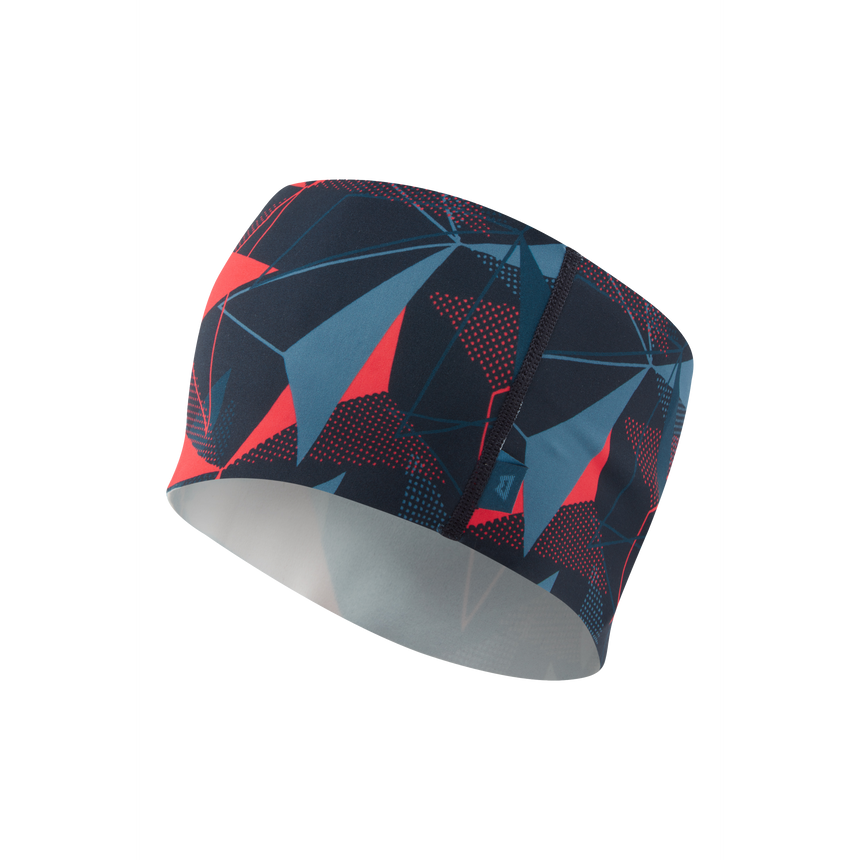 Mountain Equipment Sereno Headband Outdoor Action Cosmos/Hib Print- Product Preview
