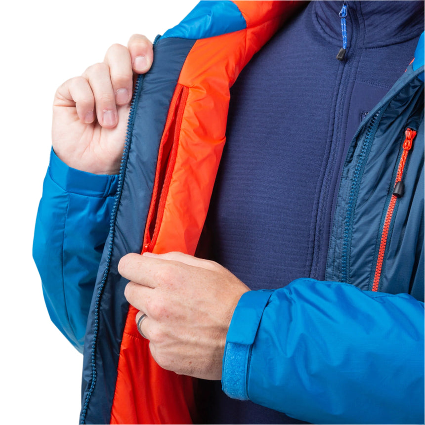 Mountain Equipment Shelterstone Men's Jacket Outdoor Action Admiral Blue- Inner Zipped Pocket