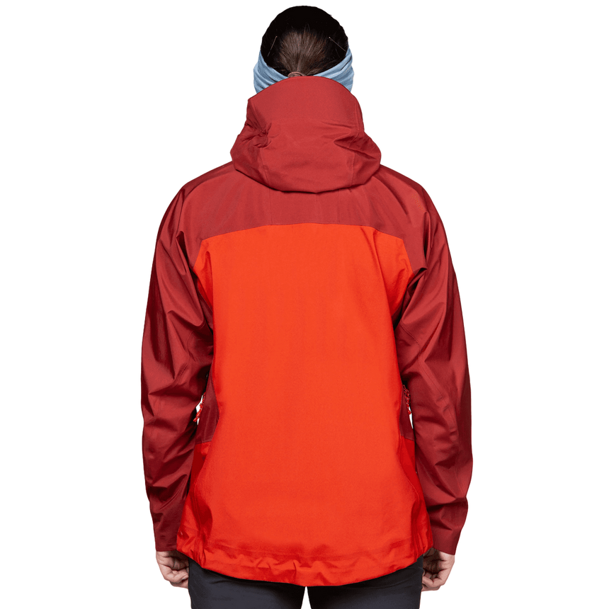 Mountain Equipment Shigri Women's Jacket Outdoor Action Chili Red/Merlot- Back Fit