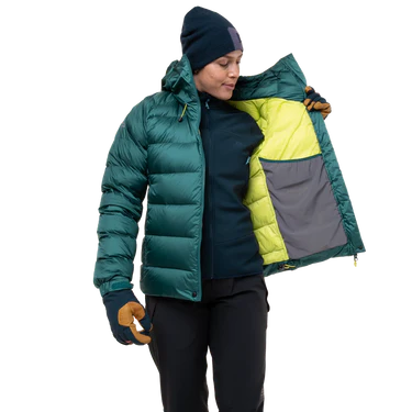 Mountain Equipment Sigma Women's Jacket Outdoor Action Deep Teal- Inner Stretch Mesh Pocket