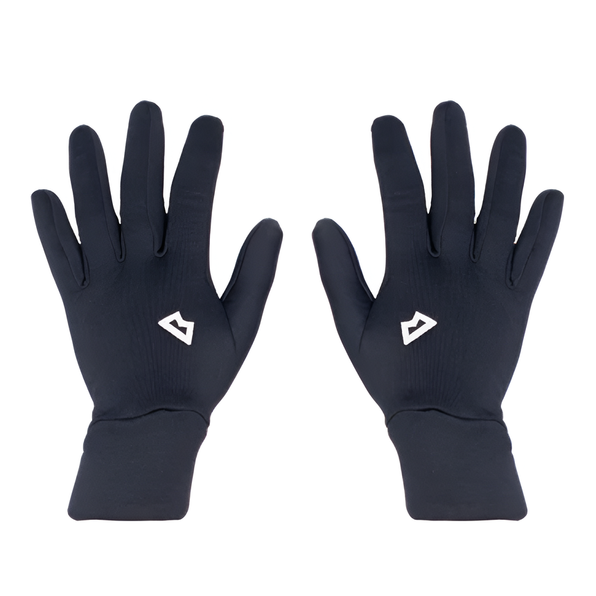 Mountain Equipment Stretch Fleece Women's Glove Outdoor Action Black- Back of the Hand