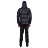 Mountain Equipment Superflux Men's Jacket Outdoor Action Obsidian- Back Fit on Model