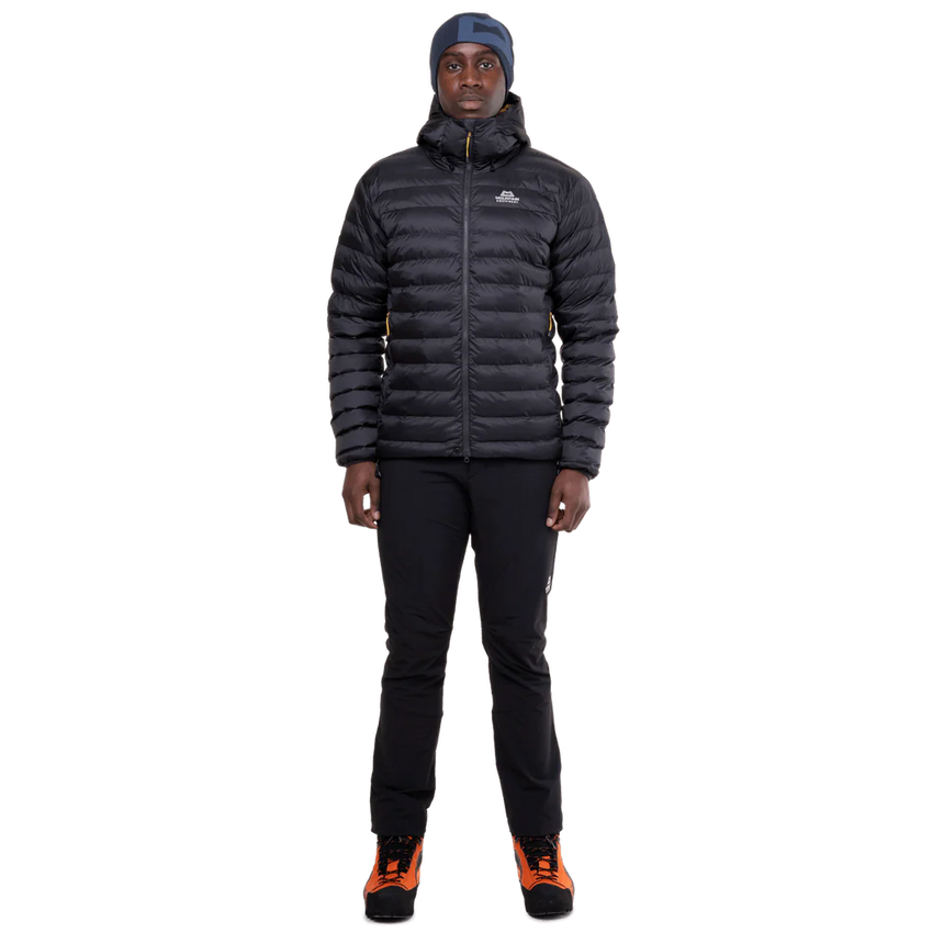 Mountain Equipment Superflux Men's Jacket Outdoor Action Obsidian- Front fit